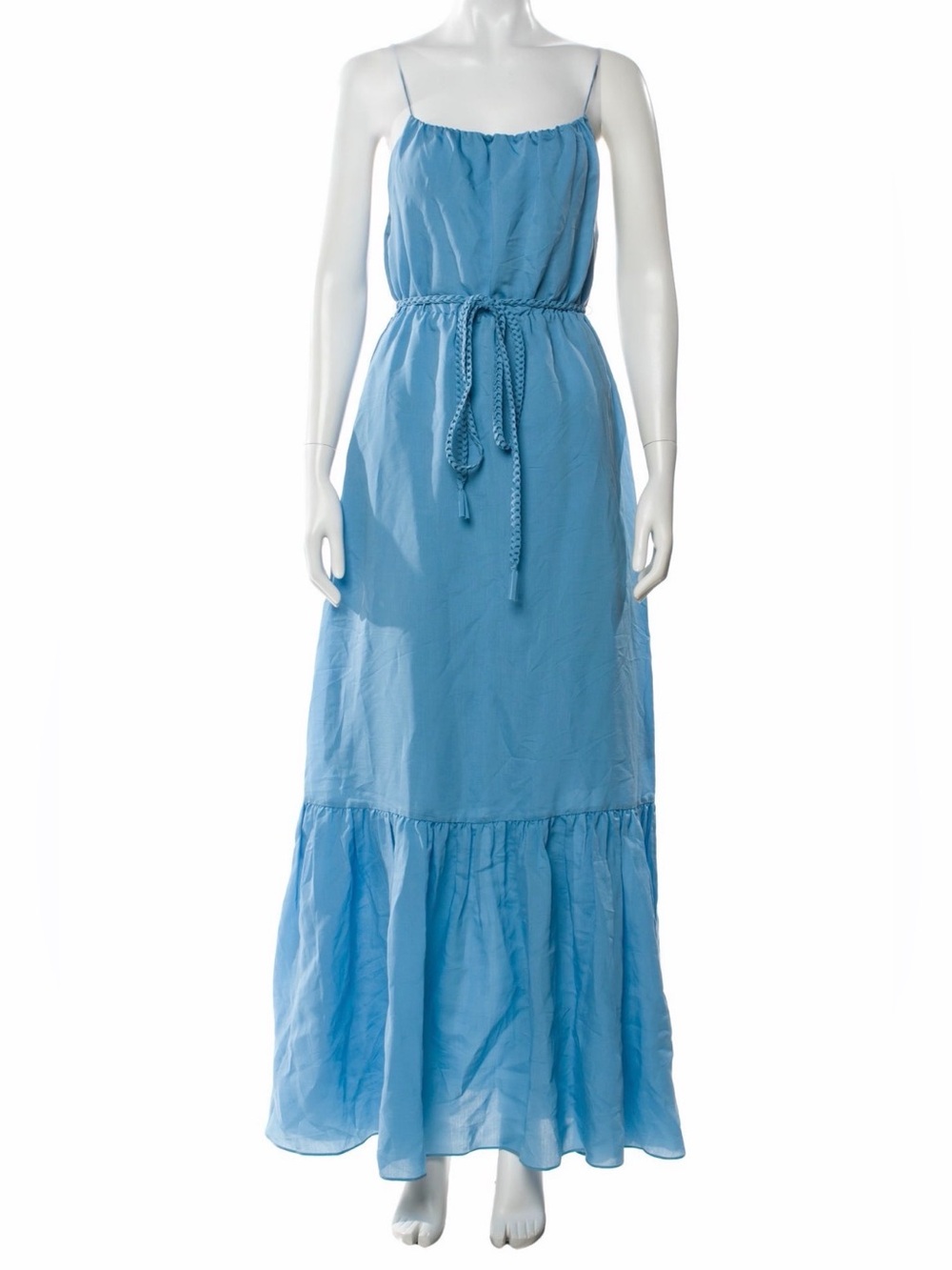 Alice + Olivia Sky Blue Maxi Dress with Tie Waist XS (2)🩵🩵🩵🩵🩵